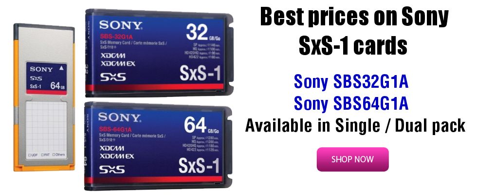 Sony SxS-1 cards