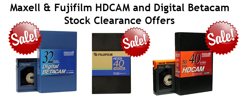 Maxell Fujifilm HDCAM Digital Betacam Clearance