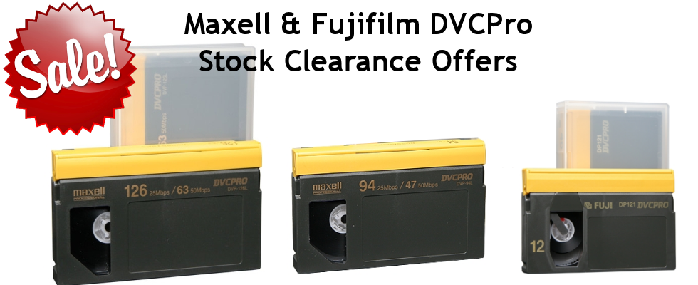 Fujifilm Maxell DVCPro Tapes Clearance